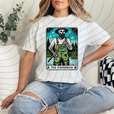 The Fisherman Tarot Direct-To-Film Transfer